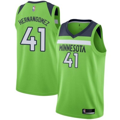 Nike Minnesota Timberwolves #41 Juan Hernangomez Green Youth NBA Swingman Statement Edition Jersey